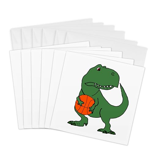 Cartes de vœux T-rex basketball pour rompre la monotonie des invitations