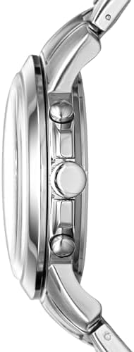 Fossil Men's Grant Quartz Stainless Steel and Leather Chronograph Watch Silver/Black image 3 of 9 B008AXUQ4O