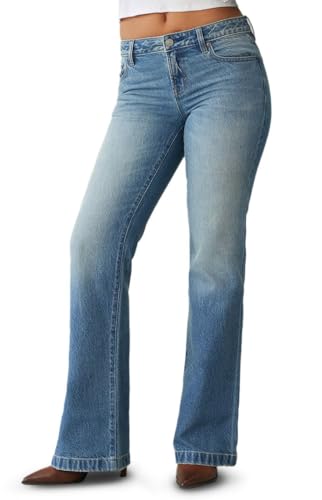 PacSun Women's Jade Low Rise Bootcut Jeans Light Blue Tint