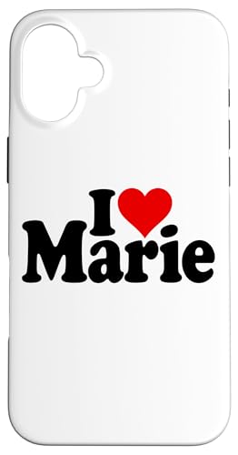 I LOVE HEART MARIE NAMEE ON A TEE �X�}�z�P�[�X iPhone 16 Plus �p