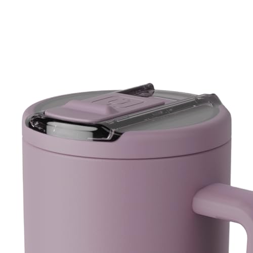 Image of BruMate Era Flip 40oz Tumbler with 100% Leakproof Covered Straw Lid | Hygienic Covered Straw | Insulated Stainless Steel Water Bottle with Handle | Cup Holder Friendly | BPA-Free (Lilac Dusk)
