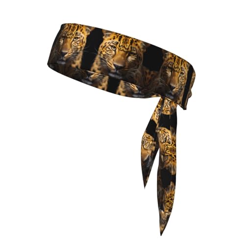 Zhriyan Leopard Sport Head Tie Stirnband