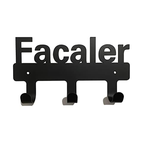 Facaler Coat Hooks Wall Mounted Hooks for Hanging Coats,Jacket,Clothes,Black Cover