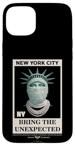 NYC Statue of Liberty With Fur Mask Bring the Unexpected �X�}�z�P�[�X iPhone 15 Plus �p