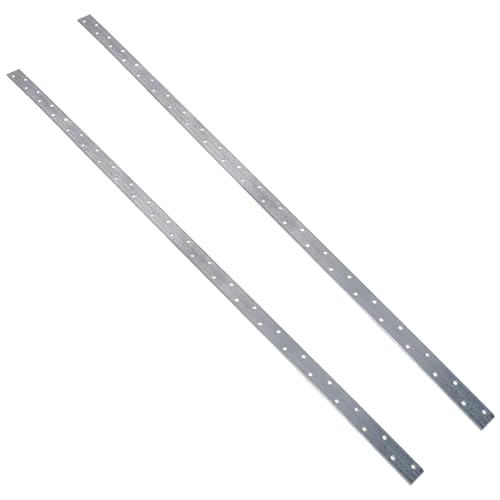 Image of Horizontal Heavy Duty Restraint Strap 1000mm Length Flat Galvanised 2PK