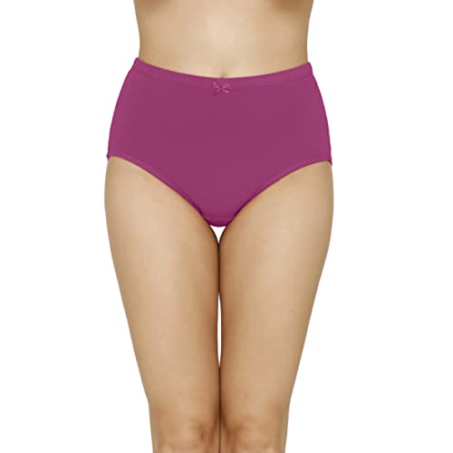 Image of Amante Solid High Rise Full Coverage Full Brief Panties (Pack of 3)