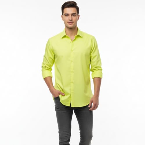 Image of Appel Touch Men's Cotton Blend Formal Shirt Full Sleeves