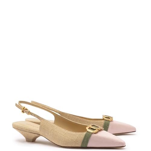 Franca Pump In Beige Raffia2