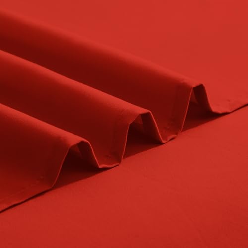 Image of Elegant Comfort Luxurious 1500 Premium Hotel Quality Microfiber Three Line Embroidered Softest 5-Piece Bed Sheet Set, Wrinkle and Fade Resistant, Split King, Rust