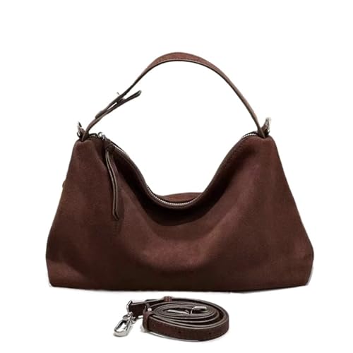Sac en cuir de vachette suédé idéal pour les déplacements quotidiens actifs