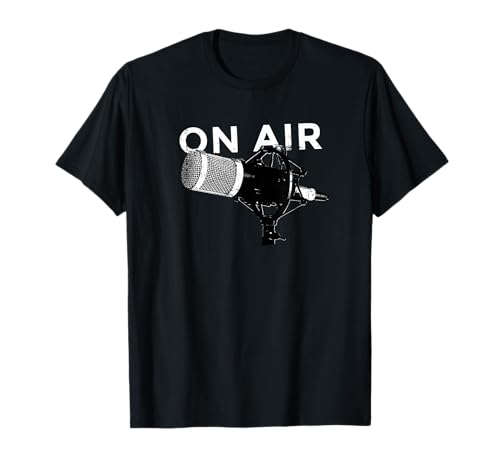 ON AIR Retro Microphone Radio Podcast Vintage Vibe T-Shirt