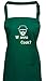 Shirtinstyle Tablier Tablier à Bavette Breaking Bad Wanna Cook, Plusieurs Couleurs - Vert Bouteille, 72 x 86 cm