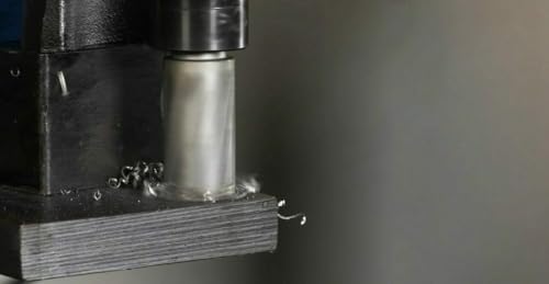 Drill America CTC Series Hartmetallbestückter Ringschneider, 1,27 cm – 5,1 cm – 7,6 cm Schnitttiefe, helle Oberfläche, 1,9 cm Weldon-Schaft, Hochgeschwindigkeitsstahl, 13/16, silber, 1