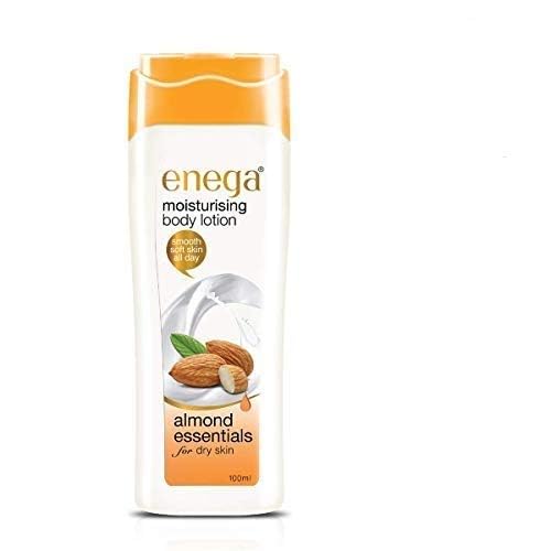 Image of Enega Almond essentials for Dry Skin Non Grassy & Deep Nourish Moisturizing Body Lotion for Men & Women - 100 ML (Pack of 2)