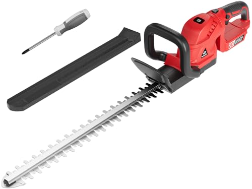 Cordless Hedge Trimmer with Rotatable Handle for Milwaukee M18 Battery 52cm Brushless Motor Trimmers Battery Powered Electric Hedge Trimmer Cordless Bush Trimmers for Garden(Battery Not Included)