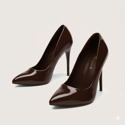 Image of Womens High Heels 4 Inch Closed Pointed Toe Pumps Stiletto Heels for Women Dress Sexy Wedding Pumps