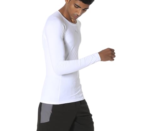 PUMA Hombre Camiseta Técnica, Blanco (White), M