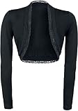 gothic empire bed schwarzer Bolero mit Spitze von Gothicana by EMP