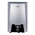 Mount Steel Electric Tankless Water Heater, 19kW–27kW Adjustable, 240V, Configurable Power, Self-Modulating Whole House Hot Water Heater, Stable Temperature, 99% Thermal Efficiency
