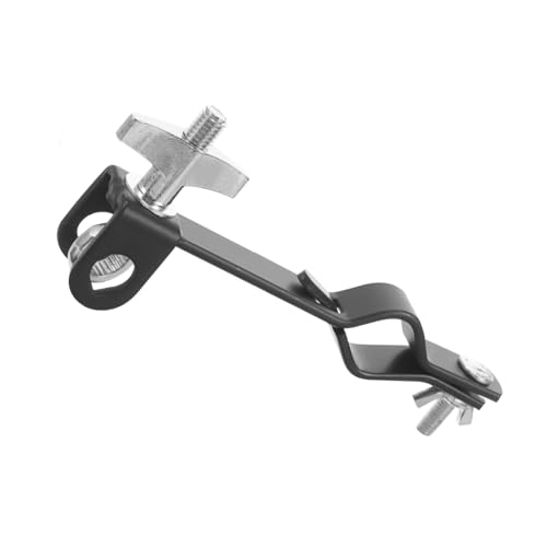Abrazadera de montaje para cowbell Totority Jazz, soporte alto para instrumentos de percusión, diseño ergonómico y fácil instalación para mejorar el rendimiento de la batería miniatura 1