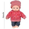 ONEST 2 Sets 5 Inch Dolls Cute Doll Include 2 Pieces Mini Dolls, 2 Sets Handmade Doll Clothes