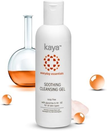 Kaya Soothing Cleansing Gel | Soap Free & Gentle Face Wash | With Niacinamide For Daily Use | All Skin Types | 200ml