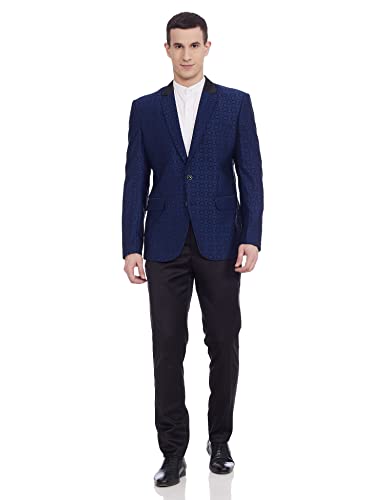Image of Ethnix by Raymond Men's Geometric Weave Jacket Regular Blazer