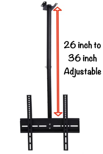Image of 24x7 eMall 3 feet, Heavy Duty Full Motion Cantilever Tilt Swivel Ceiling Mount Bracket for 26 inch inch to 55 inch LED, LCD and Plasma TV for VESA sizes 100 x 100 upto 400 x 400 mm (Ceiling Swivel 26''- 55'')