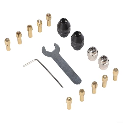 Besttoolifes Adaptador de herramienta giratoria sin llave, pinza de cambio rápido, soporte de brocas de varios tamaños para herramientas Dremel, accesorio de tambor de lijado, compatible con taladro