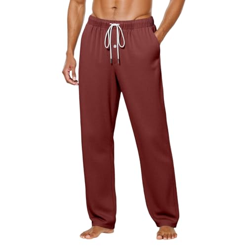 Pantalon jambes larges homme avec cordon pour oublier les vêtements trop serrés