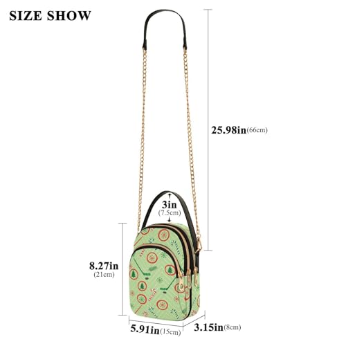 Image of MCHIVER Golf Crossbody Bag for Women Cell Phone Purse Wallet with Removable Chain Shoulder Handbag