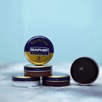Saphir Pate de Luxe Leather Shoe Polish - Wax Cream for Leather Shoes & Boots