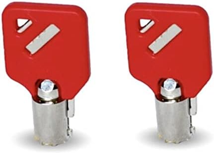 Replacement A2009 Keys for Milwaukee Toolbox Keys Tool Chest Tool Box with Red Caps for Easy ID & Handling