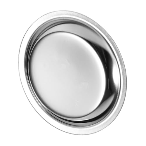 Veemoon Stainless Steel Tea Bag Holder Round Tea Cup Saucer Metal Storage Tray Lightweight Design for Kitchen and Table Use