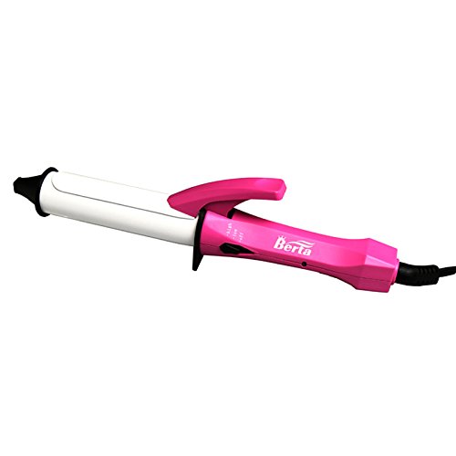 Berta 20mm Diameter Mini Hair Curlers Ceramic Hair Curling Wand Travel Size Hair Curling Iron Hot Rollers European plug