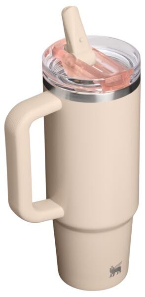 Image of STANLEY Quencher ProTour Flip Straw Tumbler with Leakproof Lid 30 oz | Built-in Straw and Handle | Cup Holder Compatible for Travel | insulated Stainless Steel Cup | BPA-Free | Champagne