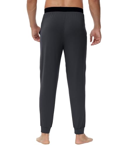 WiWi Viscose from Bamboo Mens Pajama Pants Jogger Bottoms Sleep Pant with Pockets Sweatpants S-XXL4