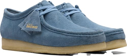 Clarks - Mens Wallabee Shoe, Color French Blu, Size: 11.5 M US4