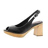  Zapatos Mujer Salones Peep_Toes Pedro Miralles 12402 Negro 40