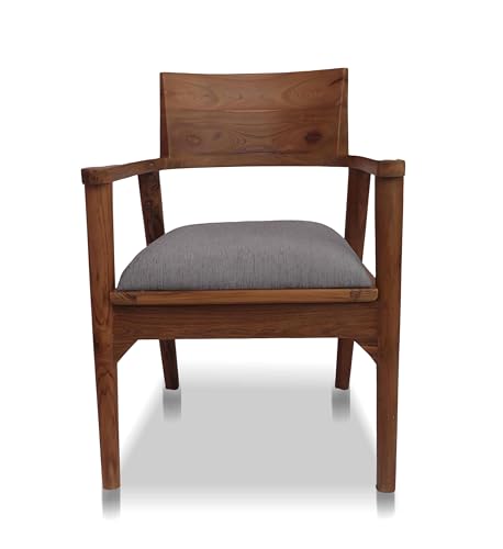 Image of APRODZ Solid Sheesham Wood Dining Table Set of 6 Seater Dinner Dinning Table with 6 Chair for Dining Furniture for Living Room Home Hotel Office Self Assembly (Natural Finish)
