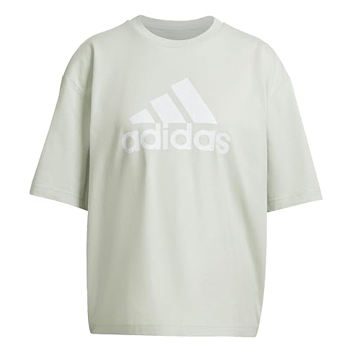 Adidas Women's Future Icon Badge of Sport Tee T-Shirt (Short Sleeve), Linen Green, XS