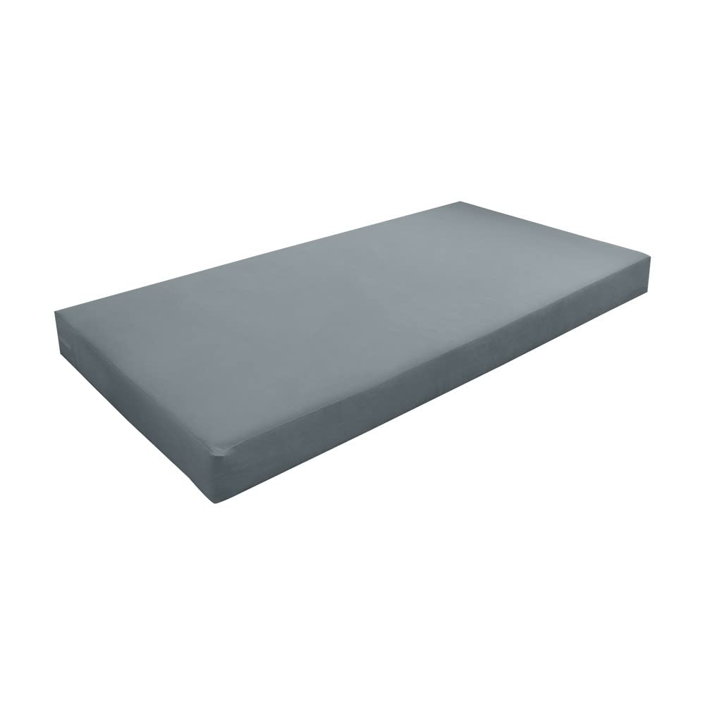 Cover ONLY Twin-XL Knife Edge Velvet Indoor Daybed Mattress 80