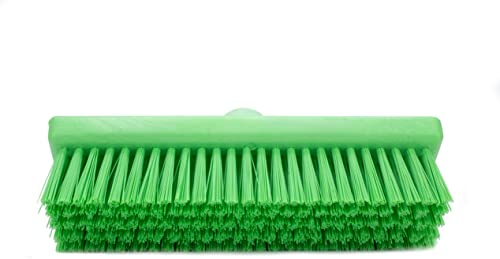 Image of SPARTA 40423EC75 Plastic Floor Scrub Brush, Wall Brush, Equipment Brush With Nonabsorbent Bristles For Industrial Kitchens, Hospitals, Commercial Cleaning, 4 Inches, Lime