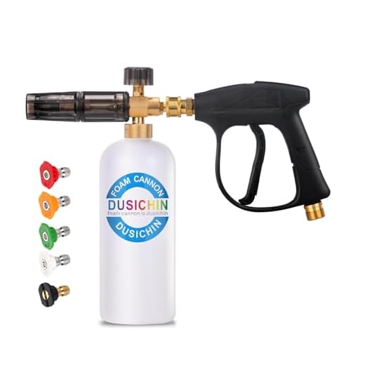 DUSICHIN DUS-018 Foam Cannon Lance Pressure Washer Nozzle Tip Spray Gun 3000 PSI Jet Wash