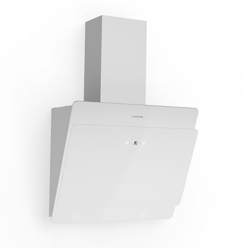 Klarstein Campana Extractora para Cocina, Pared con Filtro, Aluminio Antigrasa para Lavavajillas, Flujo Aire 607m³/h, LEDs, Controles Táctil