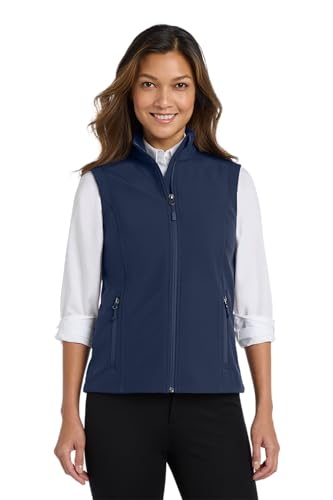 Port Authority Ladies Core Soft Shell Vest L325, Dress Blue Navy