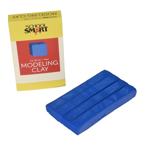 Pasta para modelar suave color azul intenso School Smart de 0,5 kg 2