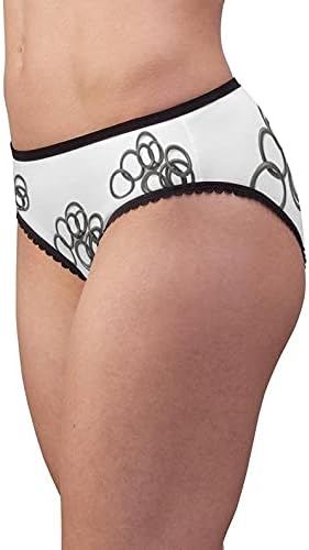 Black Rubber Seals Panties, Black Rubber Seals Underwear, Briefs, Cotton Briefs, Funny Underwear, Panties For Women