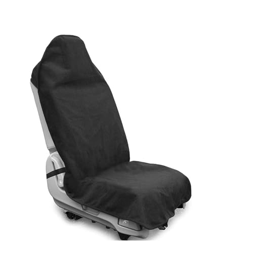 シートカバー に適用ホンダ フィット fit 通気性 車のプロテクター 取付簡単 傷防止 汎用 サーフィン アウトドア 釣り 車エプロン 車クッション 吸湿速乾 車用エプロン 車の内装を保護する カー用品 (前席,ブラック)