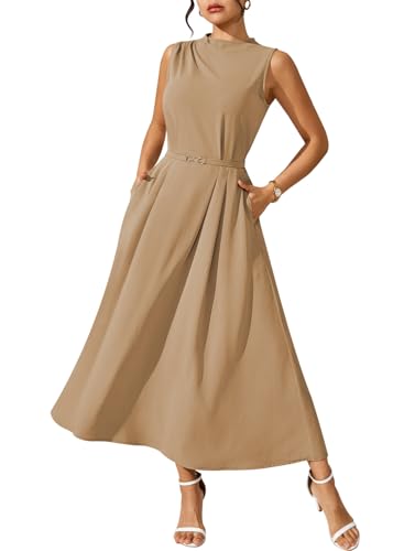 Pink Queen Elegant Classy Dresses for Women Empire Waist Sleeveless